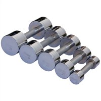 Vinex Weight Training Dumbbells - Chrome