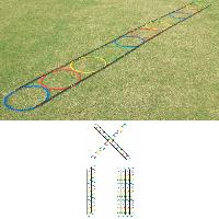 Hoops Agility Ladder Multi - Colour